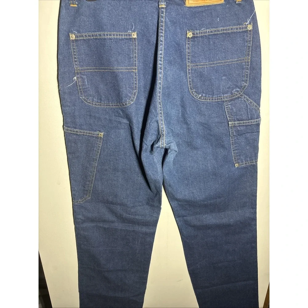 Polo Western Ralph Lauren Carpenter Jeans Double Knee Utility Denim 30x36 HQ 713
